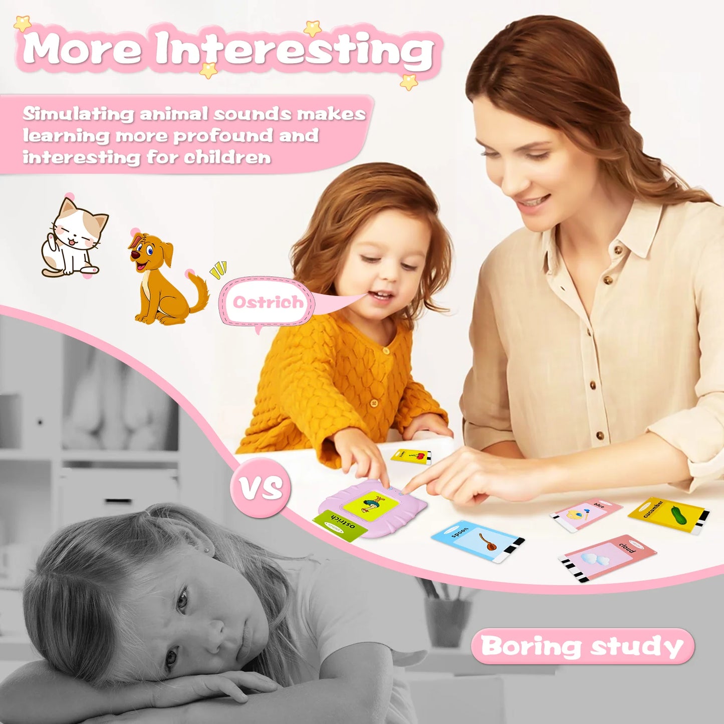 Toddler Flash Cards Learning Toy