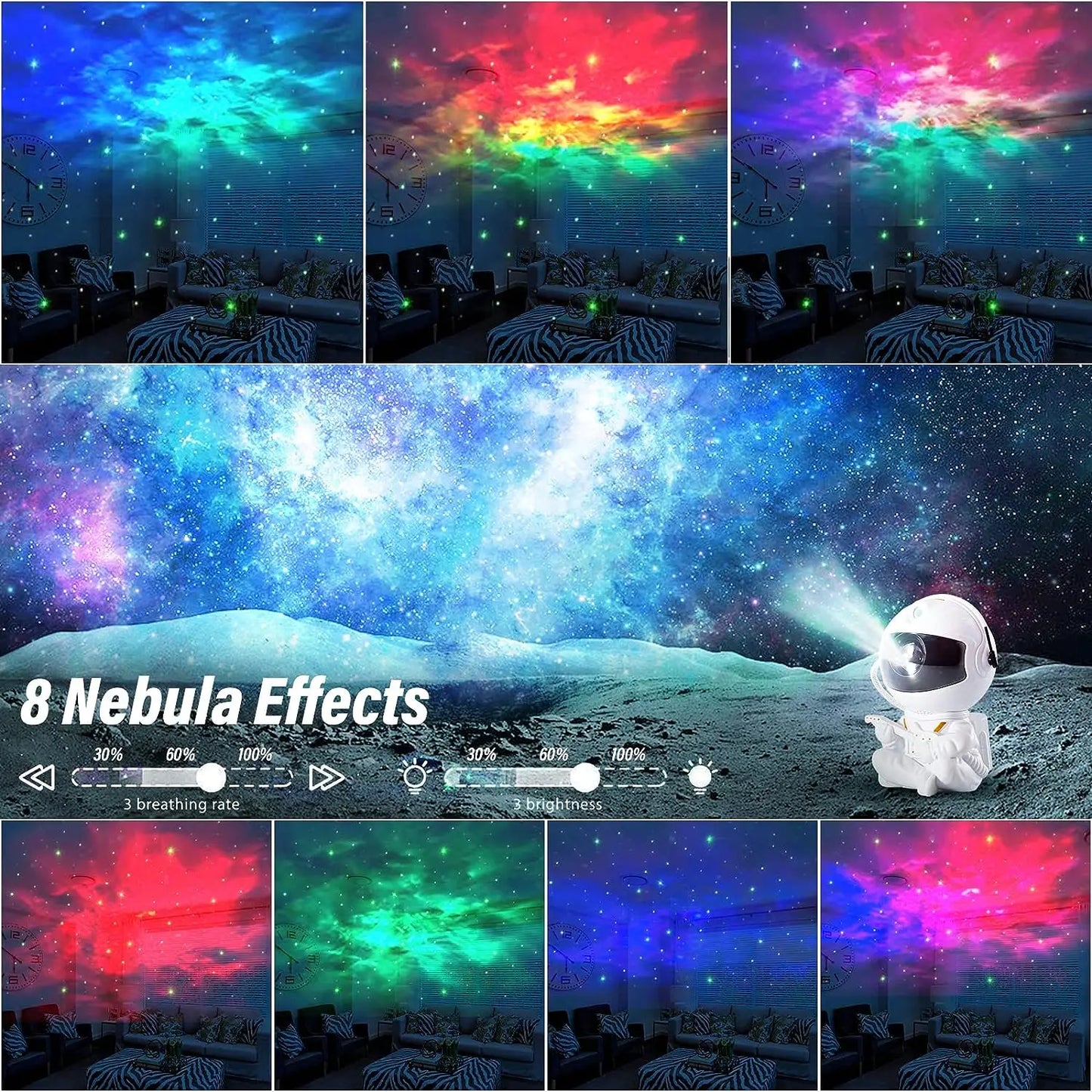 CosmoGazer: Starry Night LED Galaxy Projector