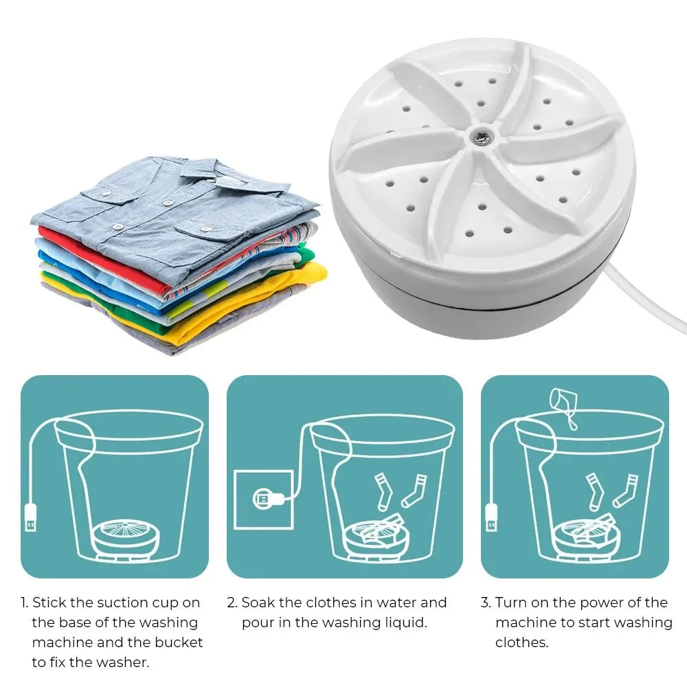 Mini Travel Portable Washing Machine USB